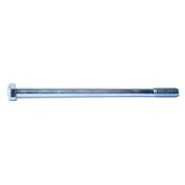 Midwest Fastener Grade 2, 3/8"-16 Hex Head Cap Screw, Zinc Plated Steel, 6-1/2 in L, 50 PK 00069